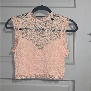 Lace crop top